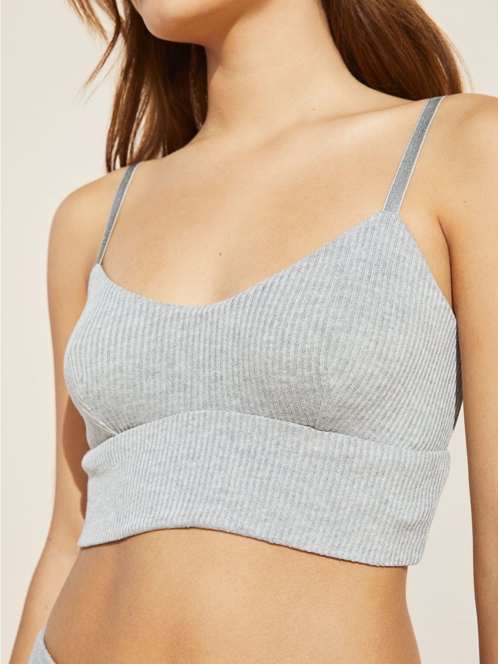 NWT Eberjey Elon Relaxed Rib Bralette S